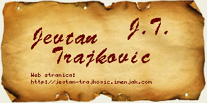 Jevtan Trajković vizit kartica
